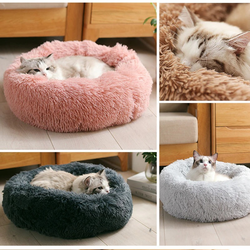 Dog Bed Super Soft Washable Long Plush Pet Kennel Deep Sleep Dog House Velvet Mats Sofa For Dog Basket Pet Cat Bed - Havenly World