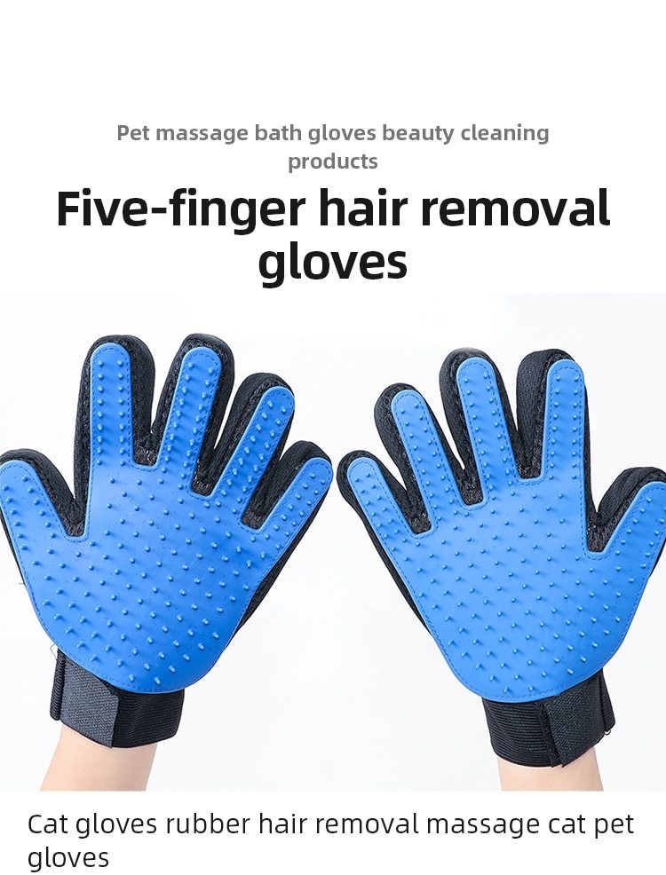 Cat Grooming Glove For Cats Wool Glove Pet Hair Deshedding Brush Comb Glove For Pet Dog Cleaning Massage Glove For Animal Sale - Havenly World