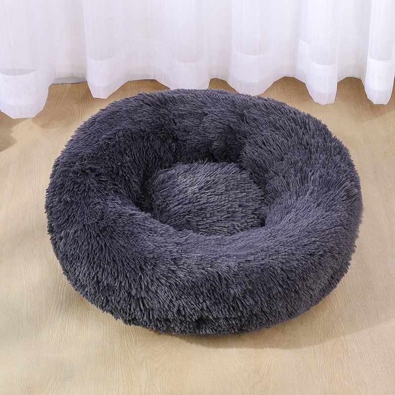 Dog Bed Super Soft Washable Long Plush Pet Kennel Deep Sleep Dog House Velvet Mats Sofa For Dog Basket Pet Cat Bed - Havenly World