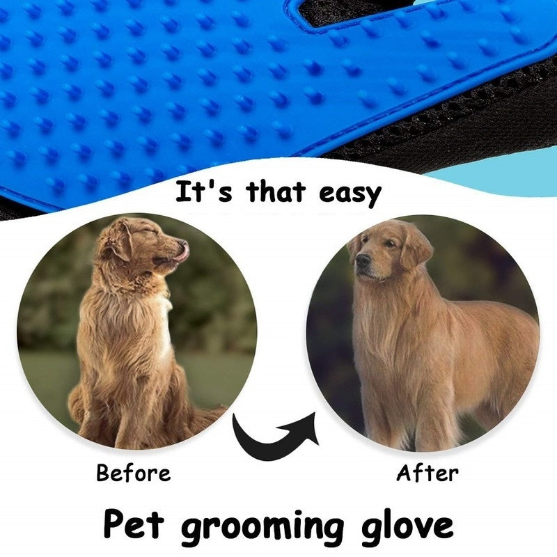 Cat Grooming Glove For Cats Wool Glove Pet Hair Deshedding Brush Comb Glove For Pet Dog Cleaning Massage Glove For Animal Sale - Havenly World