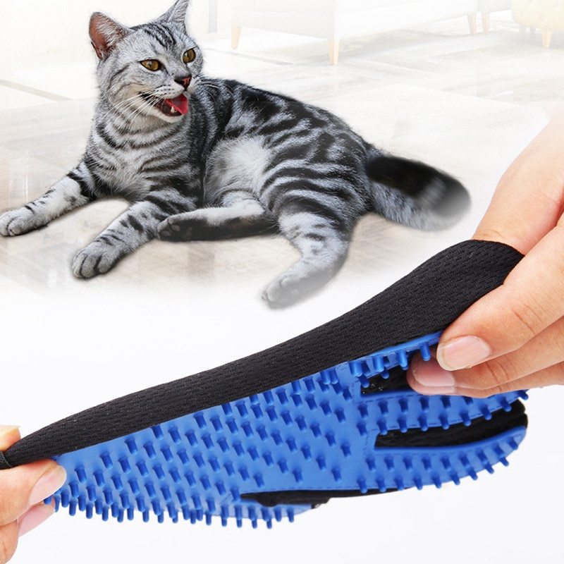 Cat Grooming Glove For Cats Wool Glove Pet Hair Deshedding Brush Comb Glove For Pet Dog Cleaning Massage Glove For Animal Sale - Havenly World